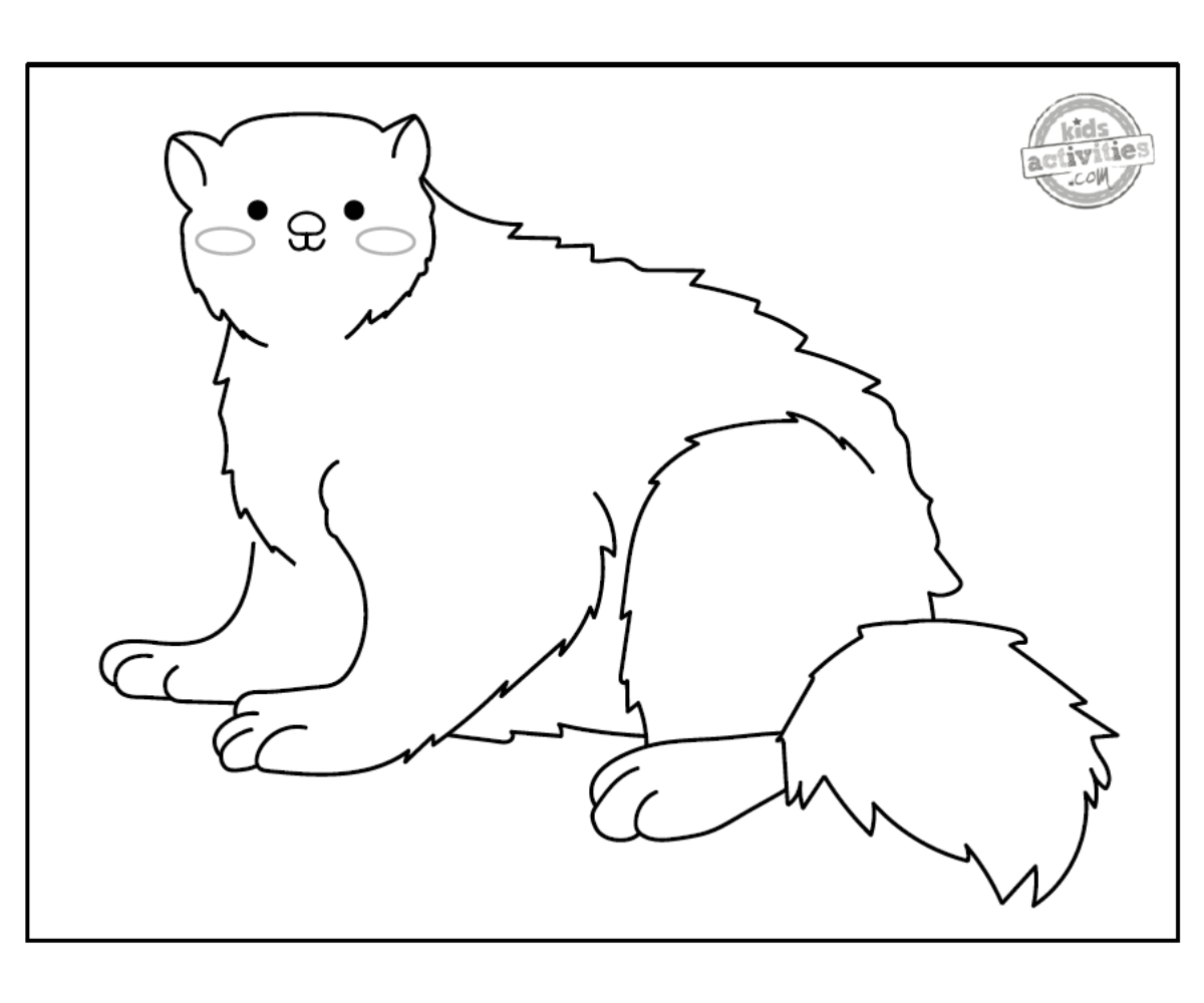 Page à colorier Wolverine en noir et blanc à imprimer en format PDF - blog d'activités pour enfants