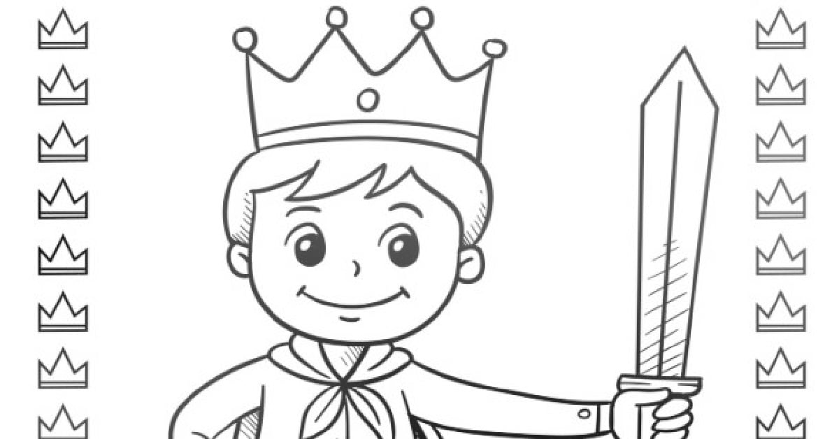 Coloriage gratuit du prince à imprimer