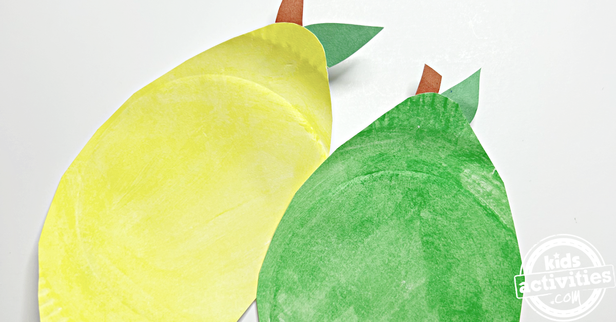 Bricolage mignon avec une assiette en papier citron et citron vert