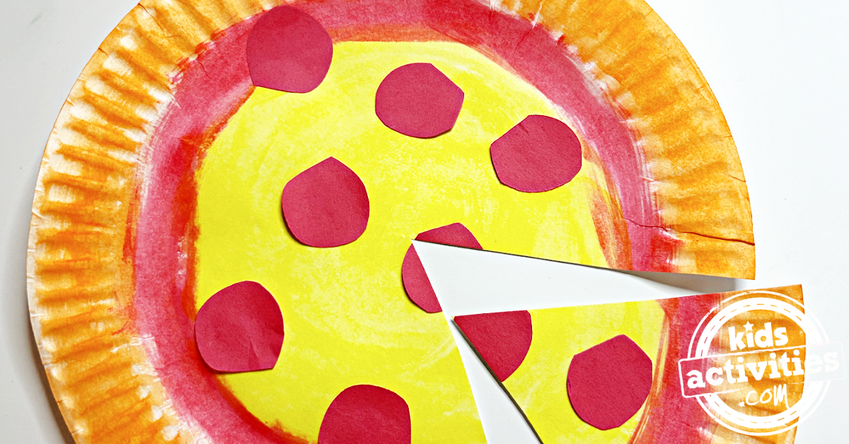 Bricolage facile et amusant avec une assiette à pizza en papier pour les enfants