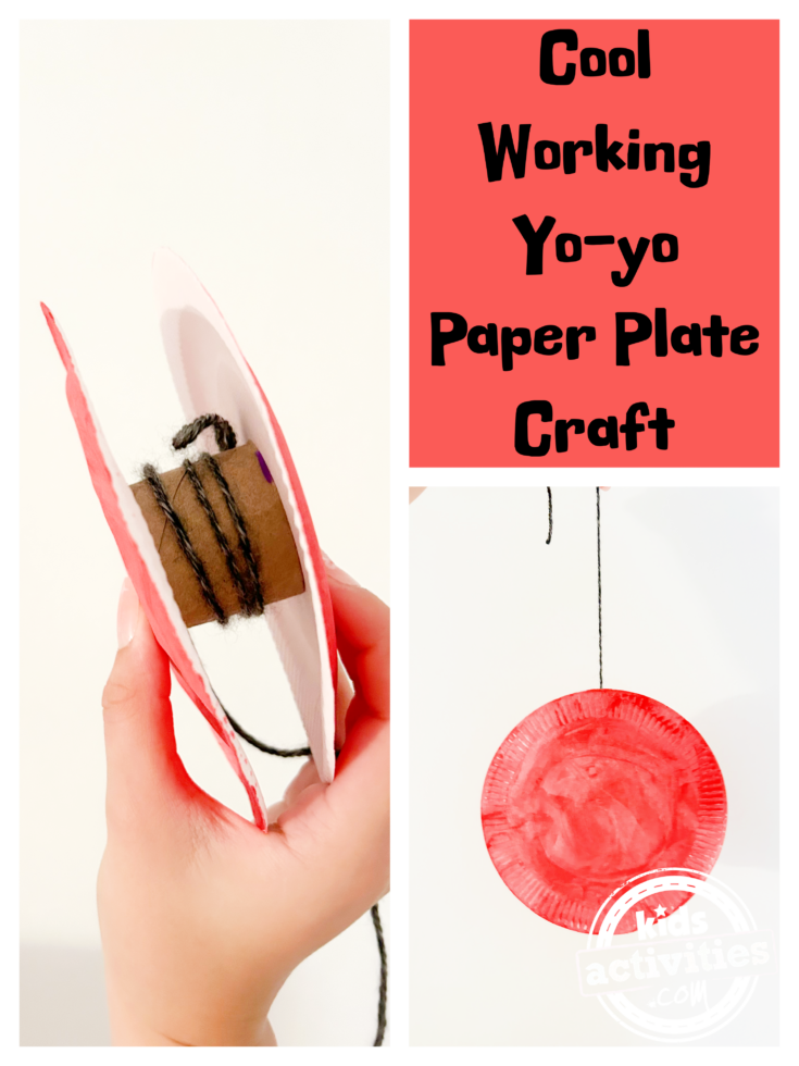 Yo-yo 3D fonctionnel en assiette en papier