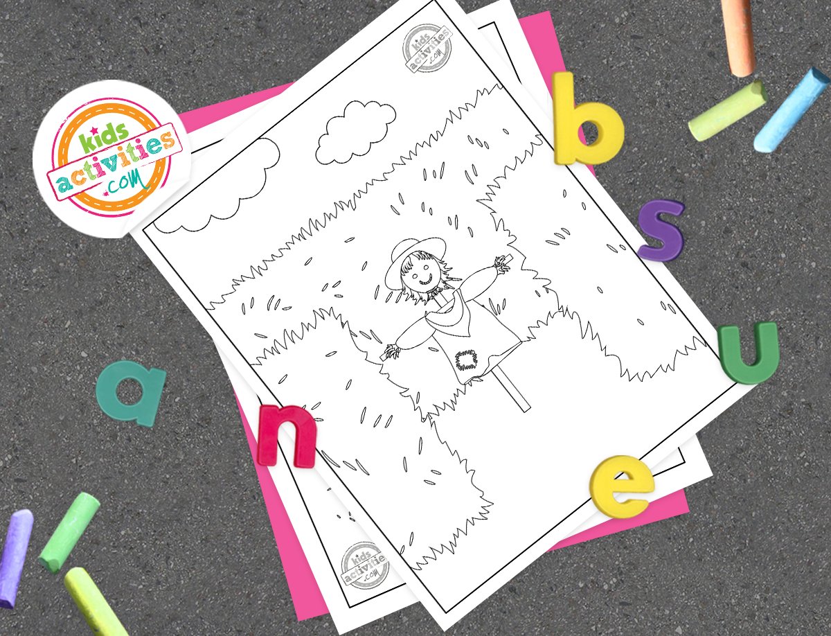 Coloriages imprimables du labyrinthe de foin d'automne