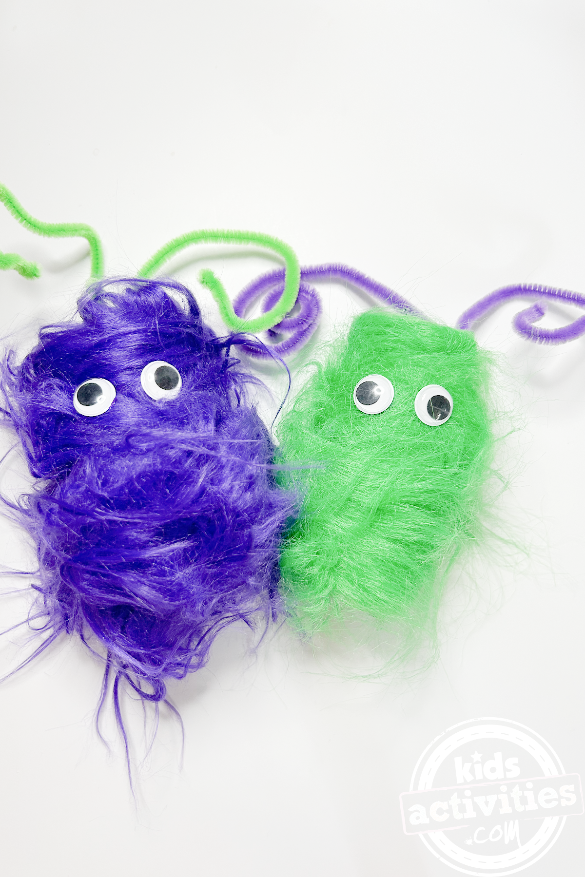 Rouleau de papier toilette Fuzzy Monster - Le projet terminé