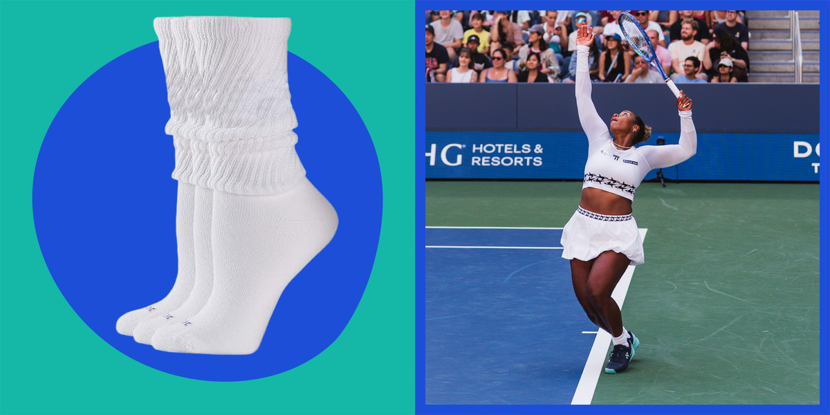 Taylor Townsend a porté ces chaussettes lors de son match de double mixte gagnant à l'US Open