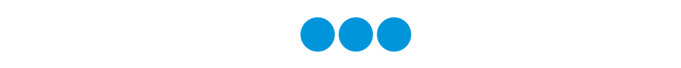 indicateur de chargement circulaire avec trois points bleus