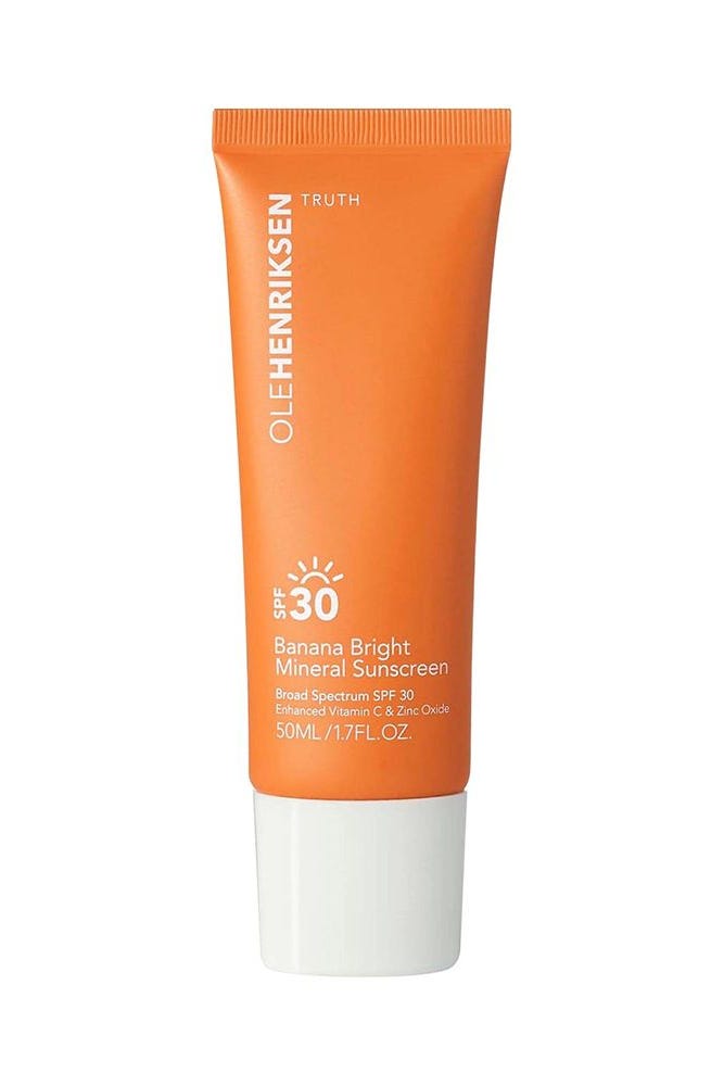 Écran solaire visage minéral brillant SPF 30 Banana Bright Écran solaire visage minéral brillant SPF 30 Banana Bright